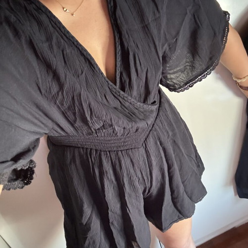 Superdry navy playsuit size UK8 like new with shorts underneath