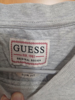 Guess men's grey sweatshirt, size L