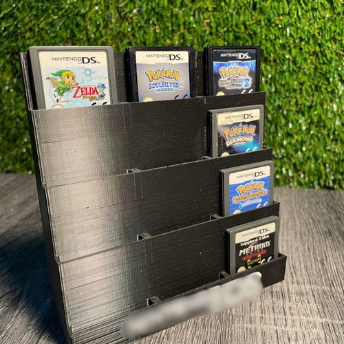 3D Printed Game Cartridge Organizer for Nintendo DS 12 Slots New