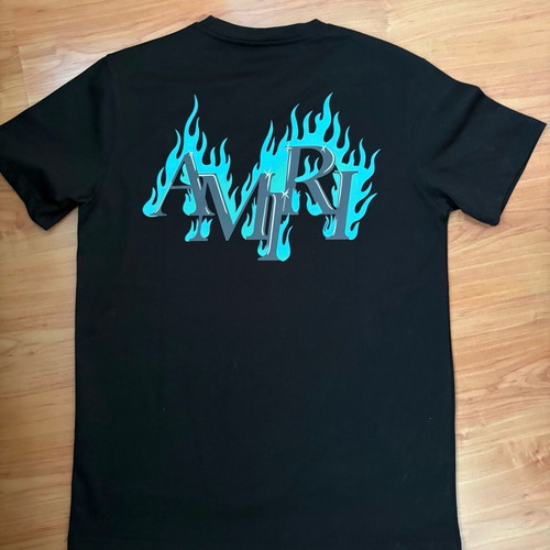 Amiri flames t-shirt new, black, size M
