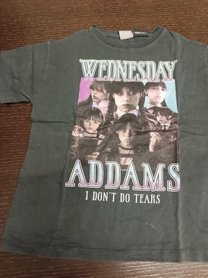 Wednesday Addams Kids T-shirt Zara like new, size 122 cm