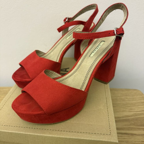 Corina high heels sandals like new, red, size 40