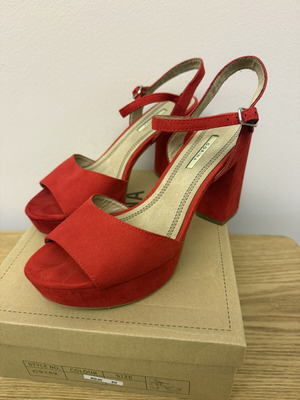 Corina high heels sandals like new, red, size 40
