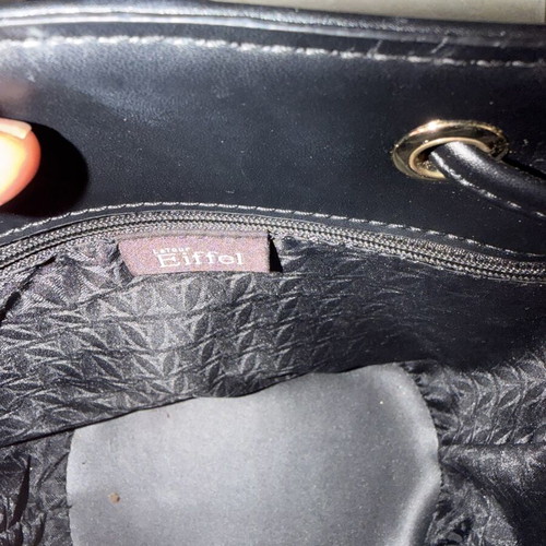 La tour Eiffel shoulder bag like new, small size, black and blue