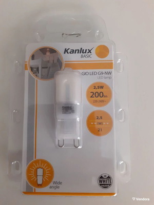 Λάμπες LED G9 2.5watt Ουδέτερο Λευκό Πακέτο 16 Καινούργιες