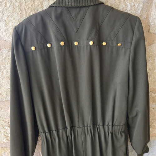 Gina Tricot Vintage Military Style Jumpsuit New, Green XXL