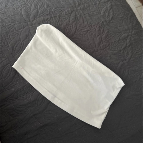 Strapless top Shein white like new, size M