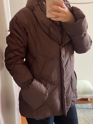 Down jacket used, brown, size L