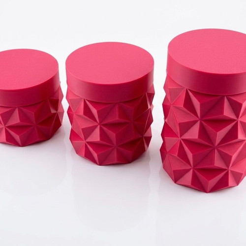 Modern geometric storage boxes set of 3 pieces