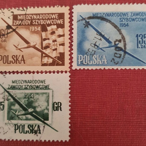 Γραμματόσημα Πολωνίας 1954, σετ 3 τεμαχίων