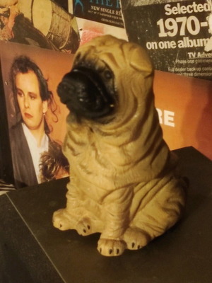 Vintage electronic guard dog Shar pei used, 1980s