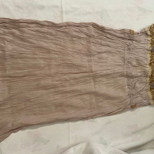 Feather Bone Silk Slip Dress Medium used, dusty rose with lace