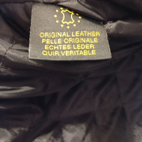 Leather vintage men's jacket XL used, black