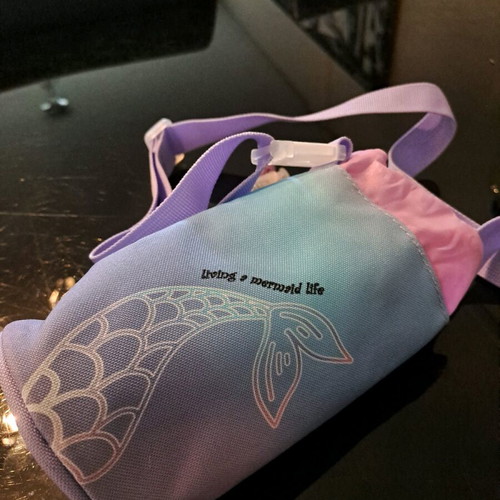 Water bottle holder with strap like new, mermaid design