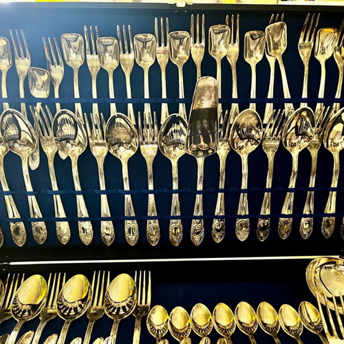 Vintage Italian cutlery set complete with case