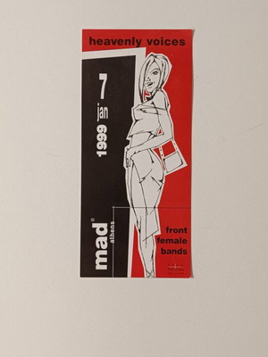 Flyer Heavenly Voices MAD Athens 1999 like new