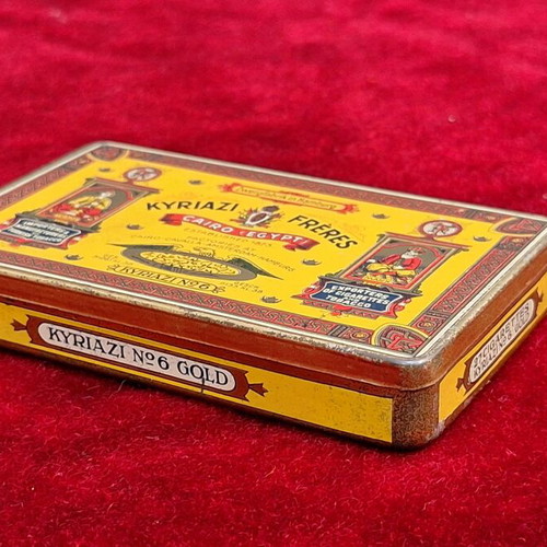 Kyriazi Frères Cigarette Box used, collectible vintage design