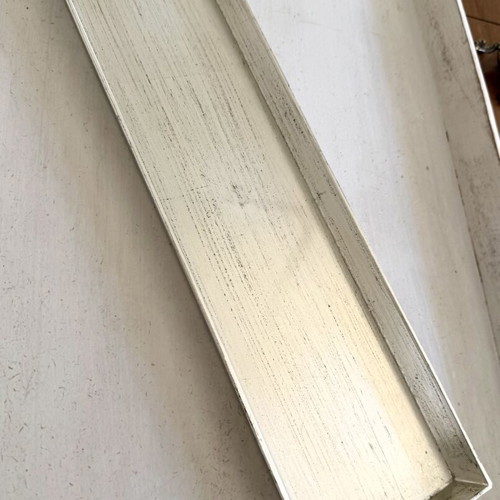 Decorative Modern Narrow Tray silver-champagne with patina