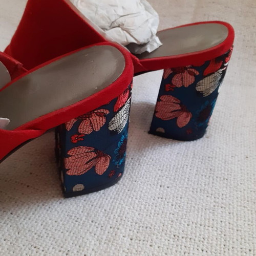 Tamaris sandals like new, red multicolor, size 36