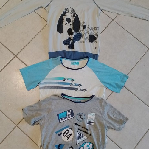 Boys' t-shirt pack used, 3 pieces for ages 13-14