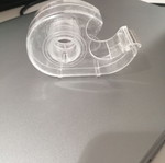 Plastic small tape dispenser used