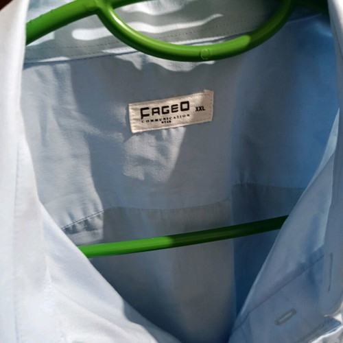 Men's shirt blue XXL like new, breathable fabric