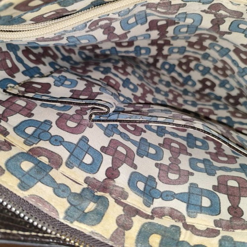 Gucci shoulder bag used, beige and brown, vintage