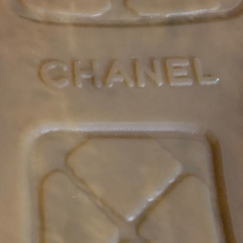 Chanel espadrilles used with tweed fabric and patent leather, size 41