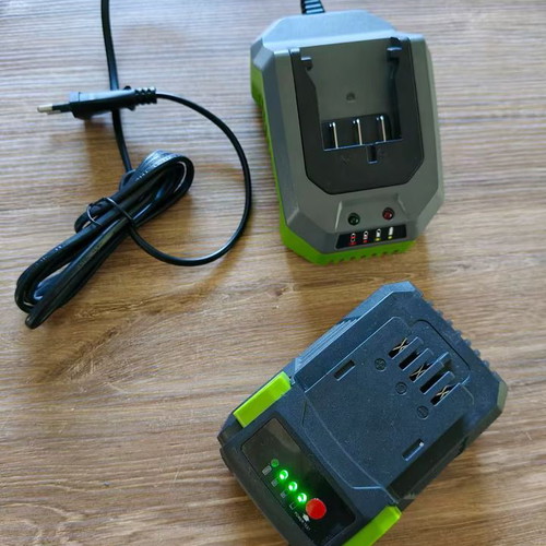 LUX Lawn Mower Set with 4.0Ah Battery and Fast Charger like new