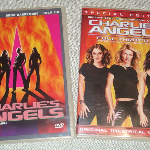 Charlie's Angels DVD set used, 2 movies with subtitles
