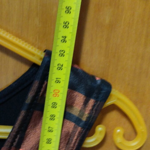 Winter dress used, size 38, black and orange