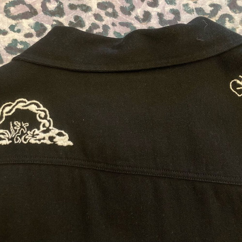 Volcom dress black with embossed patterns like new, size L