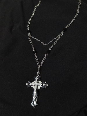 Edgy cross stainless steel like new