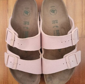 BIRKENSTOCK Arizona Tex Vegan Canvas Soft Pink - 39