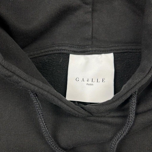 Gaelle Paris black hoodie sweatshirt, unisex streetwear