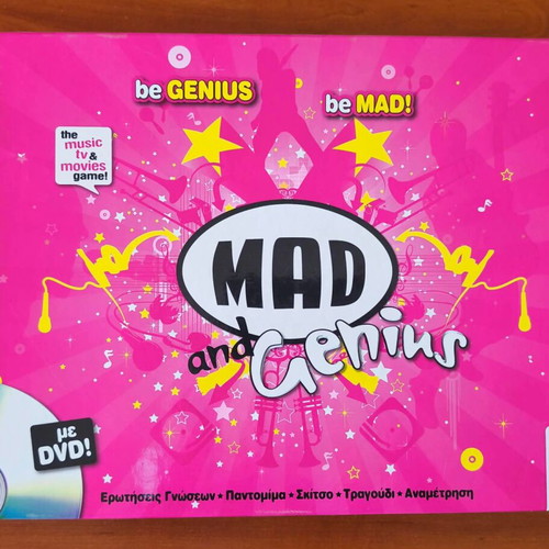 Mad and Genius board game with DVD like new