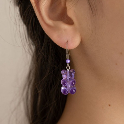 Handmade Y2K Gummy Bear Earrings in 7 Colors