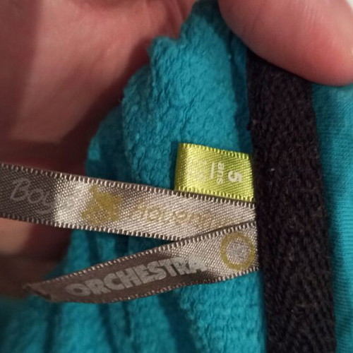 Orchestra girls' turquoise jacket new, age 5