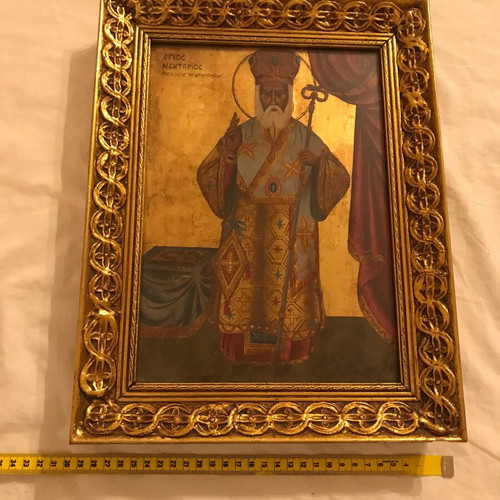 Icon of Saint Nektarios Bishop of Pentapolis used