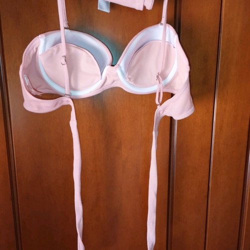 Women's swimwear set new, pink, size S, Brazil fit