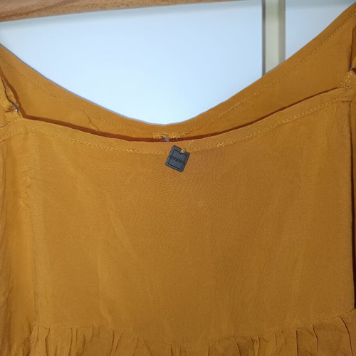 Attrattivo mustard yellow cami top used, size L