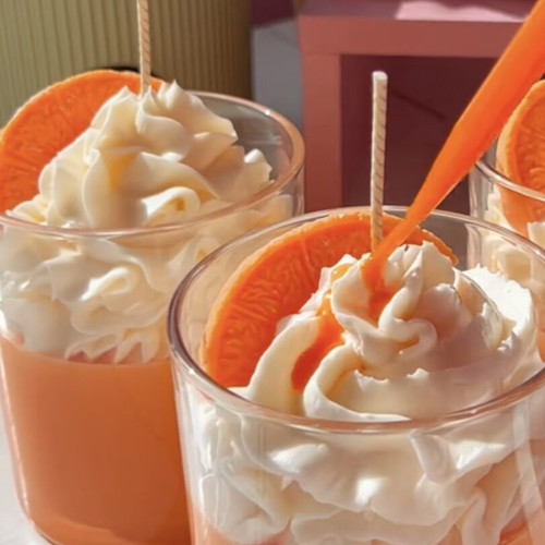 Orange Candle with Your Choice of Scent