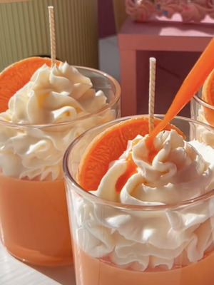 Orange Candle with Your Choice of Scent