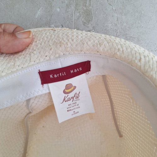 Karfil hats hat used, beige, size 58 unisex