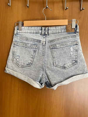 Bershka blue shorts used, size XS
