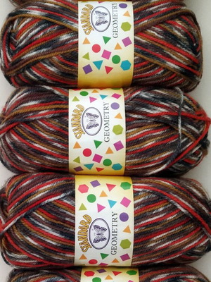 Standard Geometry Butterfly knitting yarn set of 5, new, acrylic