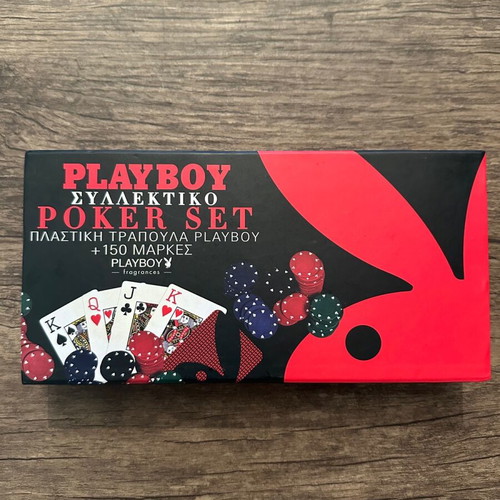 Playboy Poker Chips new set with plastic deck