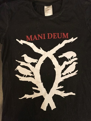 Mani Deum Girlie T Shirt μεταχειρισμένο, μέγεθος S, μαύρο