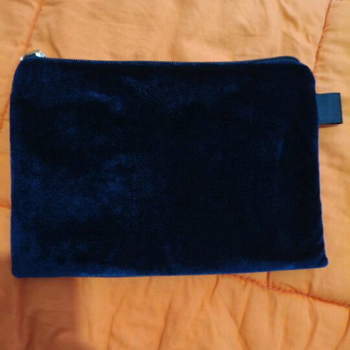 Handmade velvet toiletry bag new with zipper