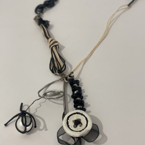 Handmade necklace with chain used